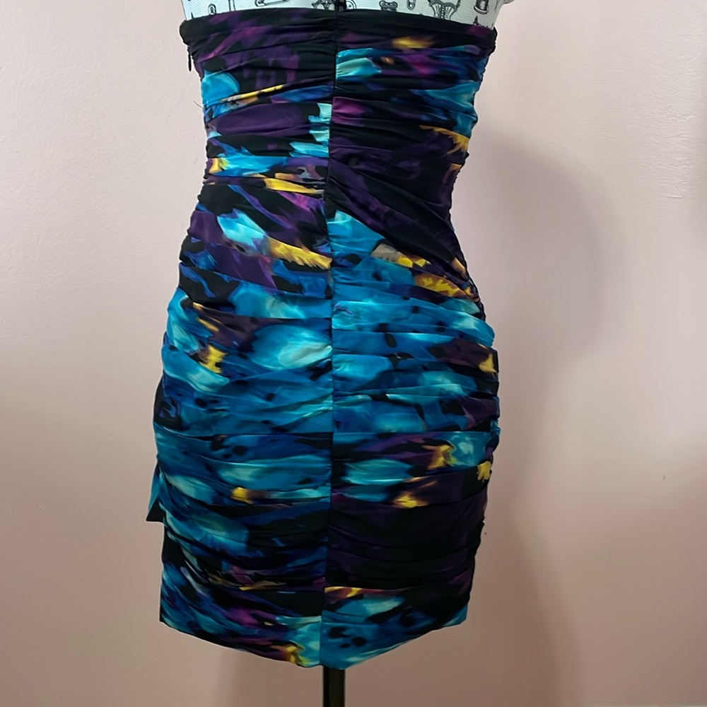 Bebe Strapless Ruched Dress - Picture 3 of 8